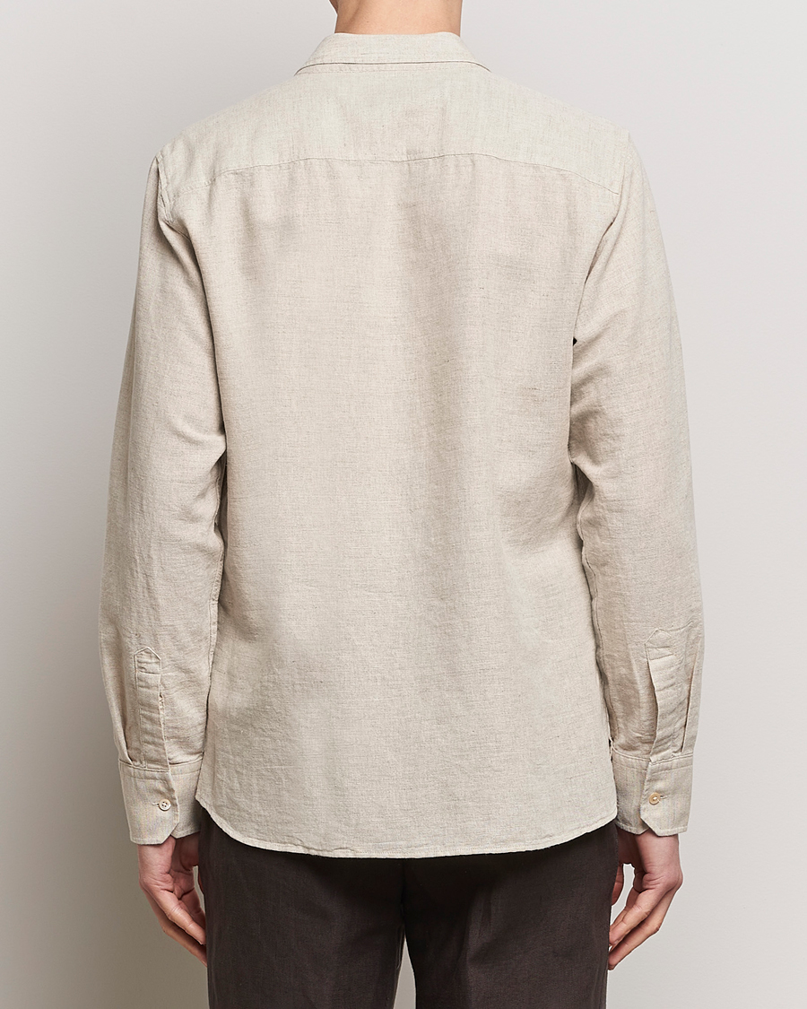 Herre | Skjorter | Oscar Jacobson | Helios Reg Shirt Beige