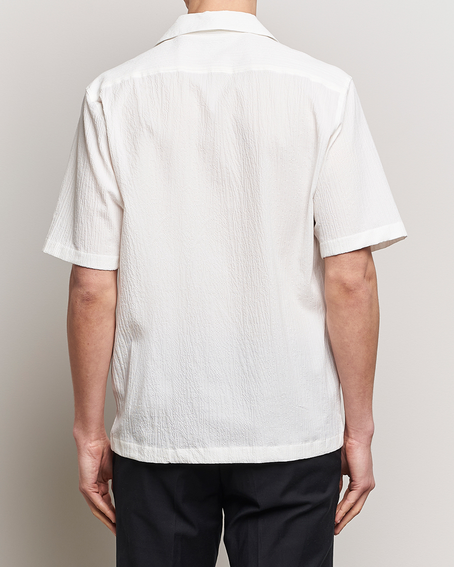 Herre | Skjorter | Oscar Jacobson | Hanks Reg Seersucker Shirt White