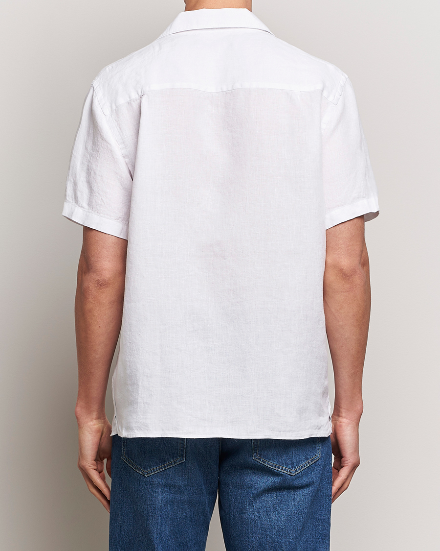 Herre | Skjorter | J.Lindeberg | Elio Linen Melange Shirt White