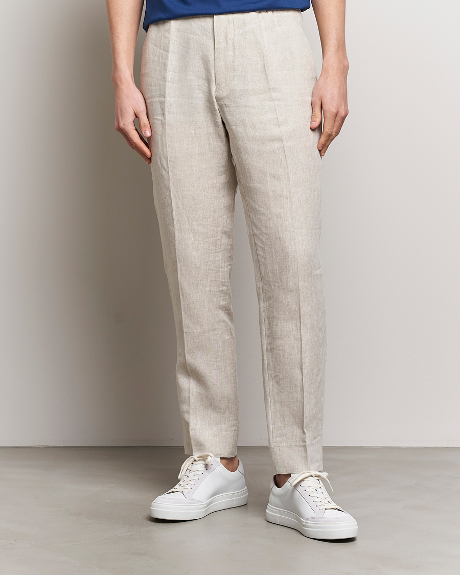 Herre | Bukser | J.Lindeberg | Soren Linen Pants Safari Beige