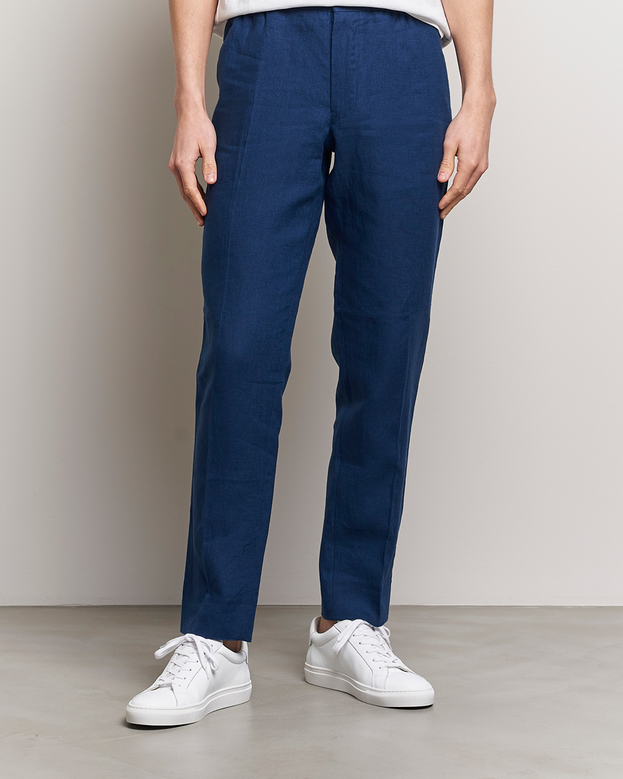 Herre | Klær | J.Lindeberg | Soren Linen Pants Estate Blue