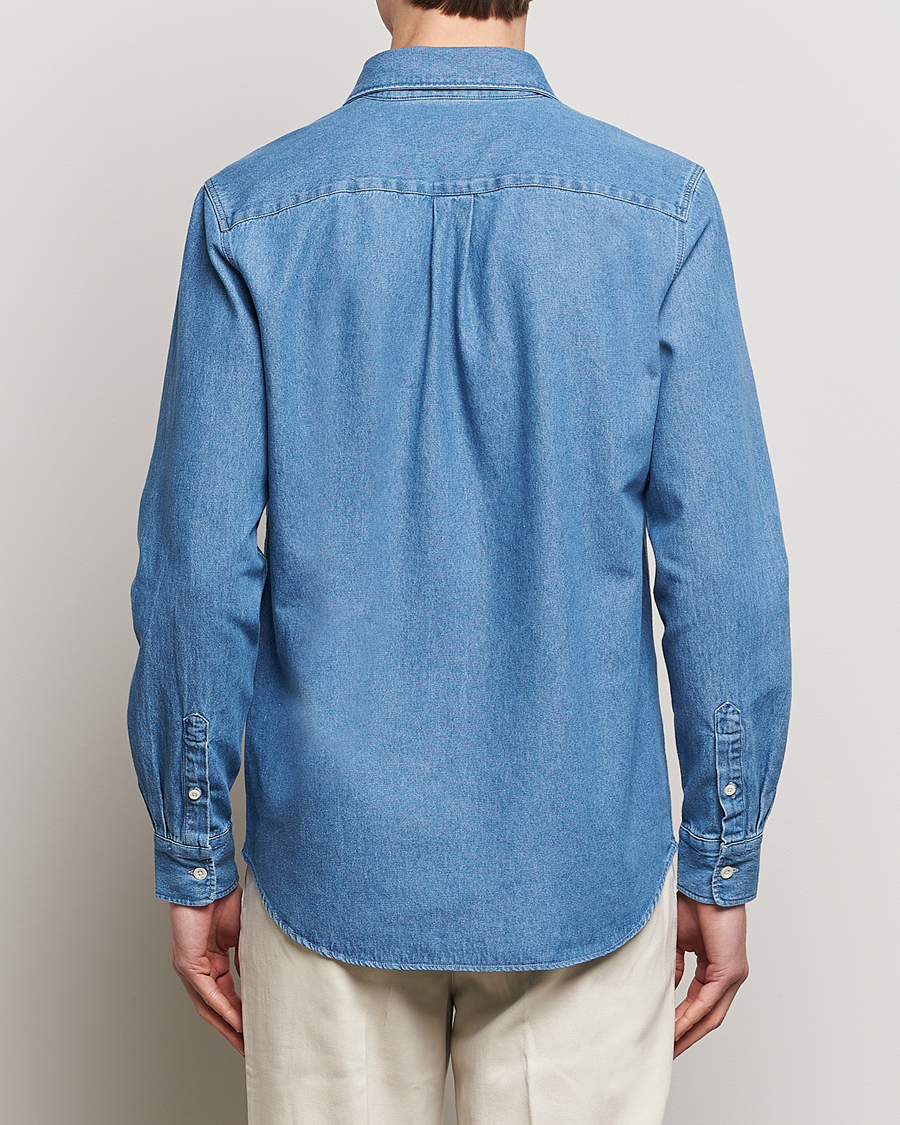 Herre | Skjorter | A Day's March | Mason Denim Shirt Light Blue