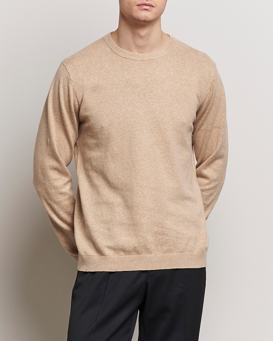 Herre | A Day's March | A Day's March | Alagon Cotton/Linen Crew Khaki