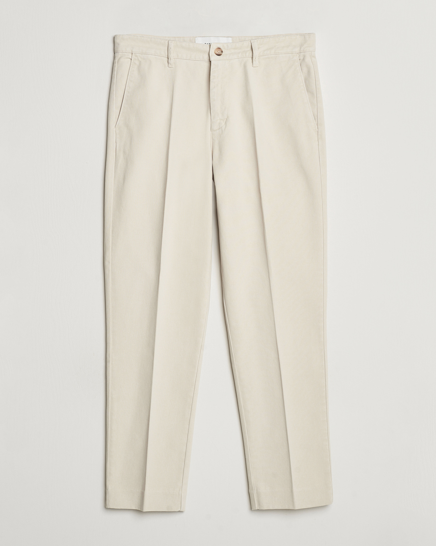 Herre | Bukser | A Day's March | Miller Cotton Lyocell Trousers Oyster