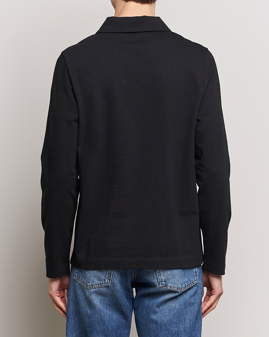 Herre | Gensere | A Day's March | Branford Long Sleeve Polo Black