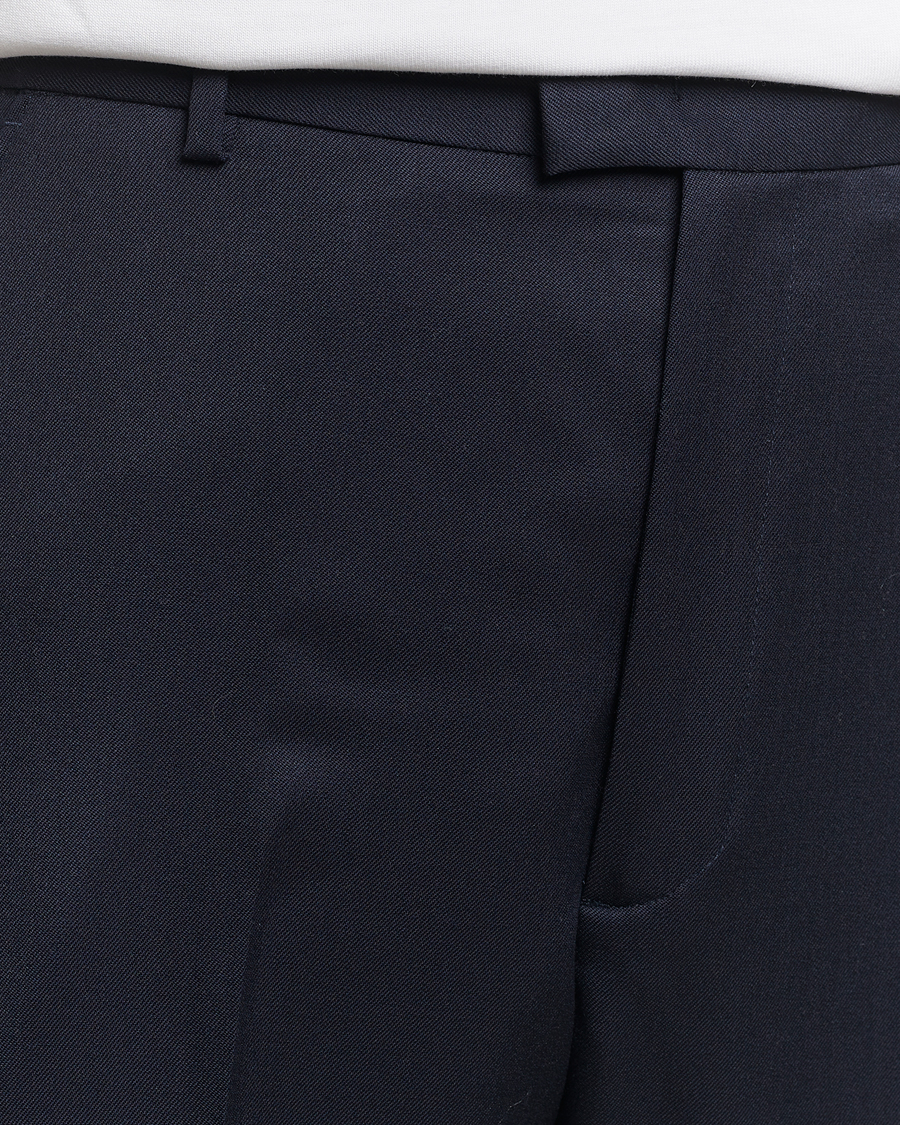Herre | Bukser | A Day's March | Edward Relaxed Wool Trousers Navy