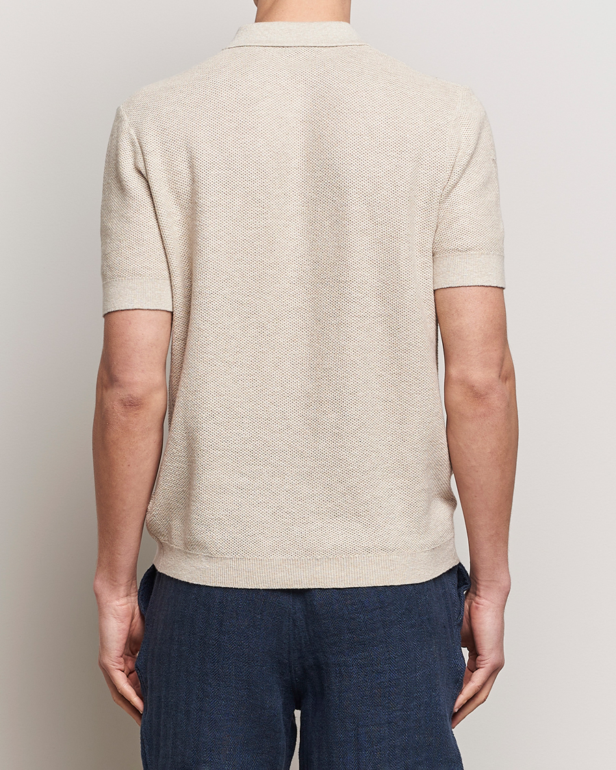 Herre | Pikéer | A Day's March | Rosehall Popcorn Stitch Polo Sand