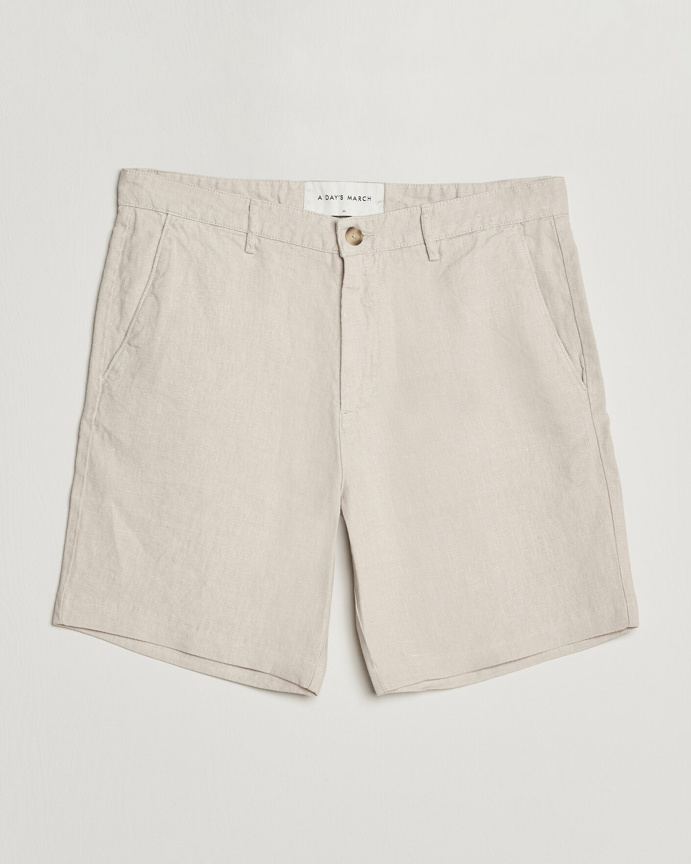 Herre | Nytt i butikken | A Day's March | Luny Linen Shorts Oyster