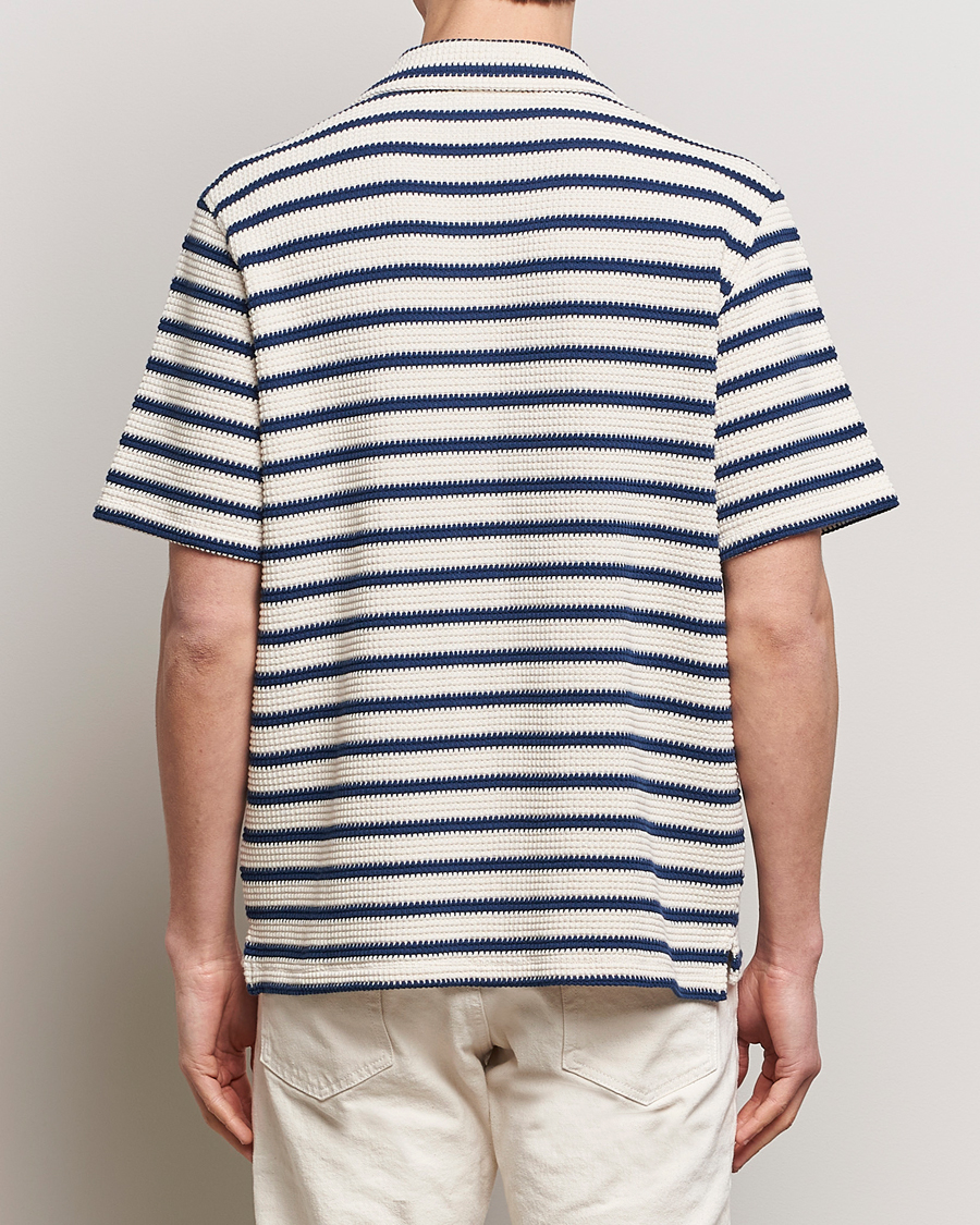 Herre | Skjorter | J.Lindeberg | Tiro Resort Stripe Shirt Estate Blue