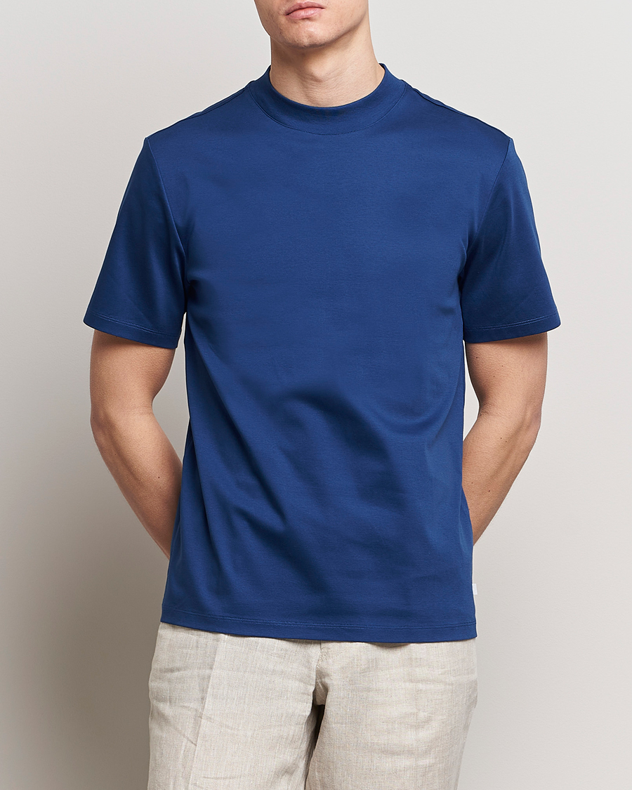 Herre | Avdelinger | J.Lindeberg | Ace Mock Neck T-Shirt Estate Blue
