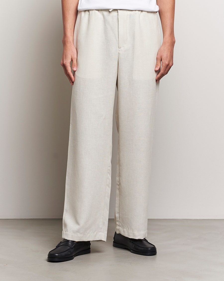 Herre | Nytt i butikken | J.Lindeberg | Noah Wide Linen Pants Safari Beige