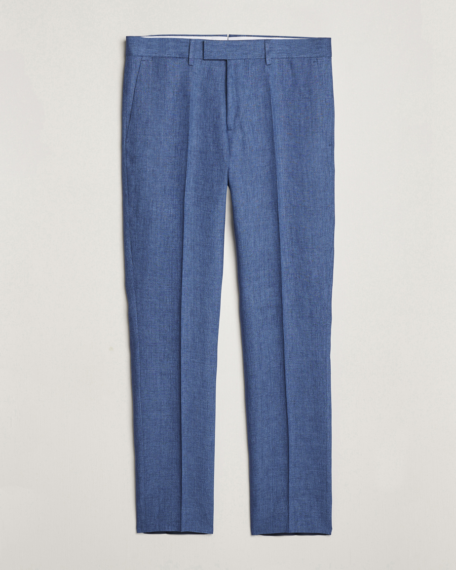 Herre | Bukser | J.Lindeberg | Grant Super Linen Pants Chambray Blue