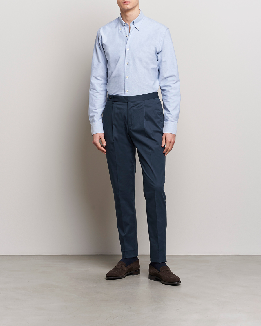 Herre | Skjorter | Oscar Jacobson | Reg Fit BD Casual Oxford Light Blue