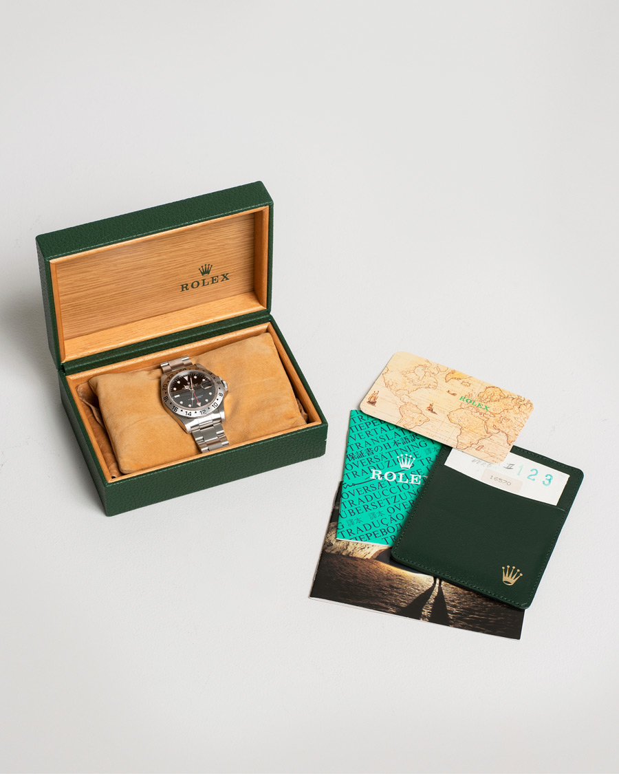 Herre | Rolex Pre-Owned Explorer II 16570 Silver | Rolex Pre-Owned | Explorer II 16570 Silver