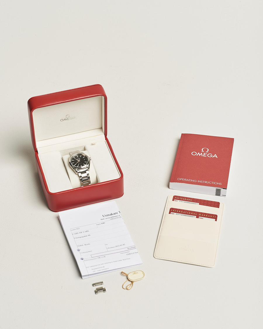 Herre | Omega Pre-Owned Seamaster Aqua Terra Silver | Omega Pre-Owned | Seamaster Aqua Terra Silver