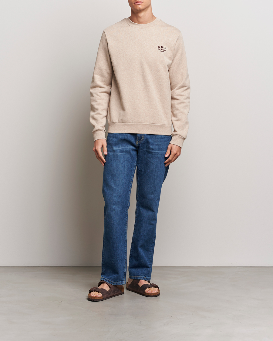 Herre | Gensere | A.P.C. | Rue Madame Sweatshirt Beige Chine