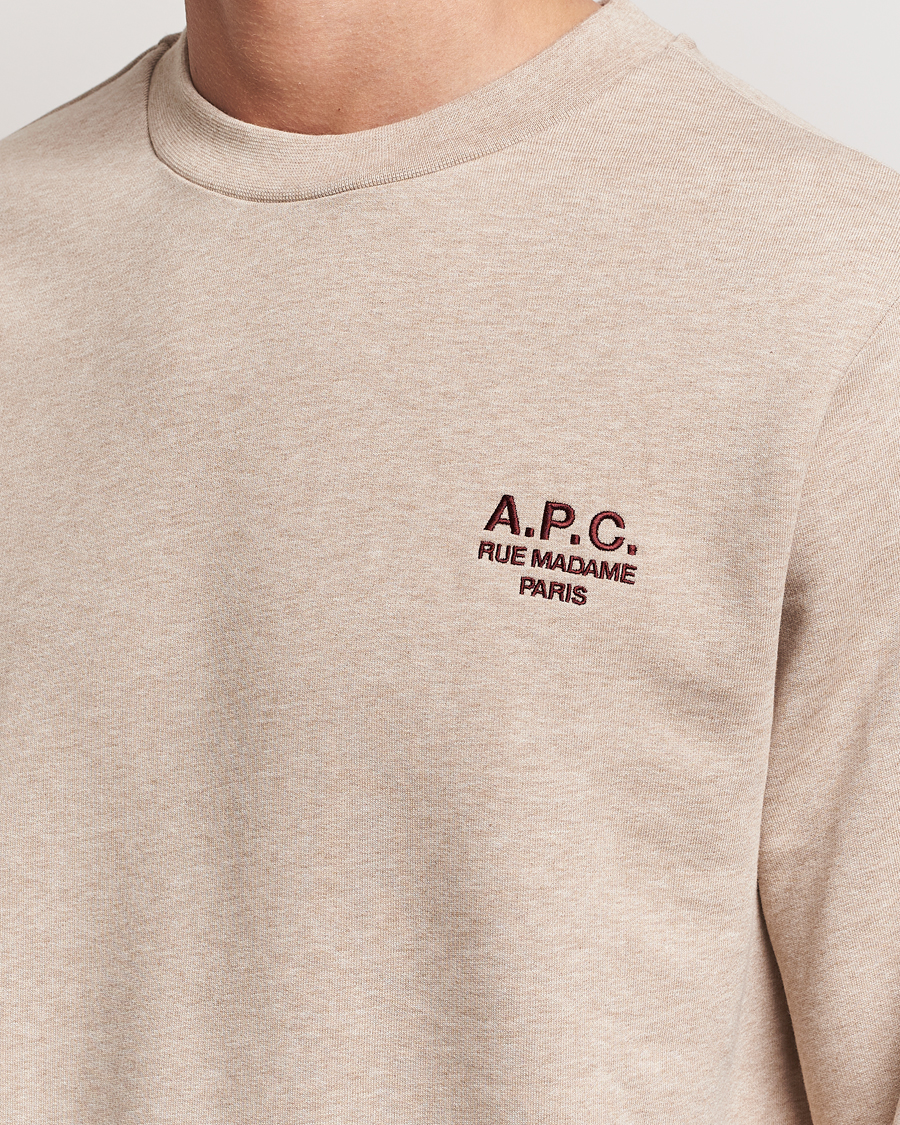 Herre | Gensere | A.P.C. | Rue Madame Sweatshirt Beige Chine
