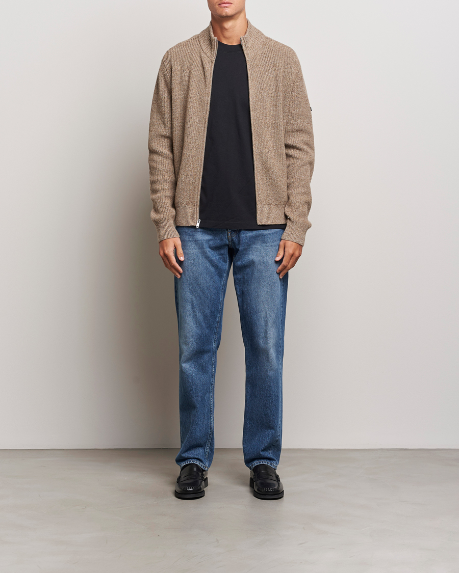 Herre | Gensere | A.P.C. | Heath Merino Wool Cardigan Marron Chine