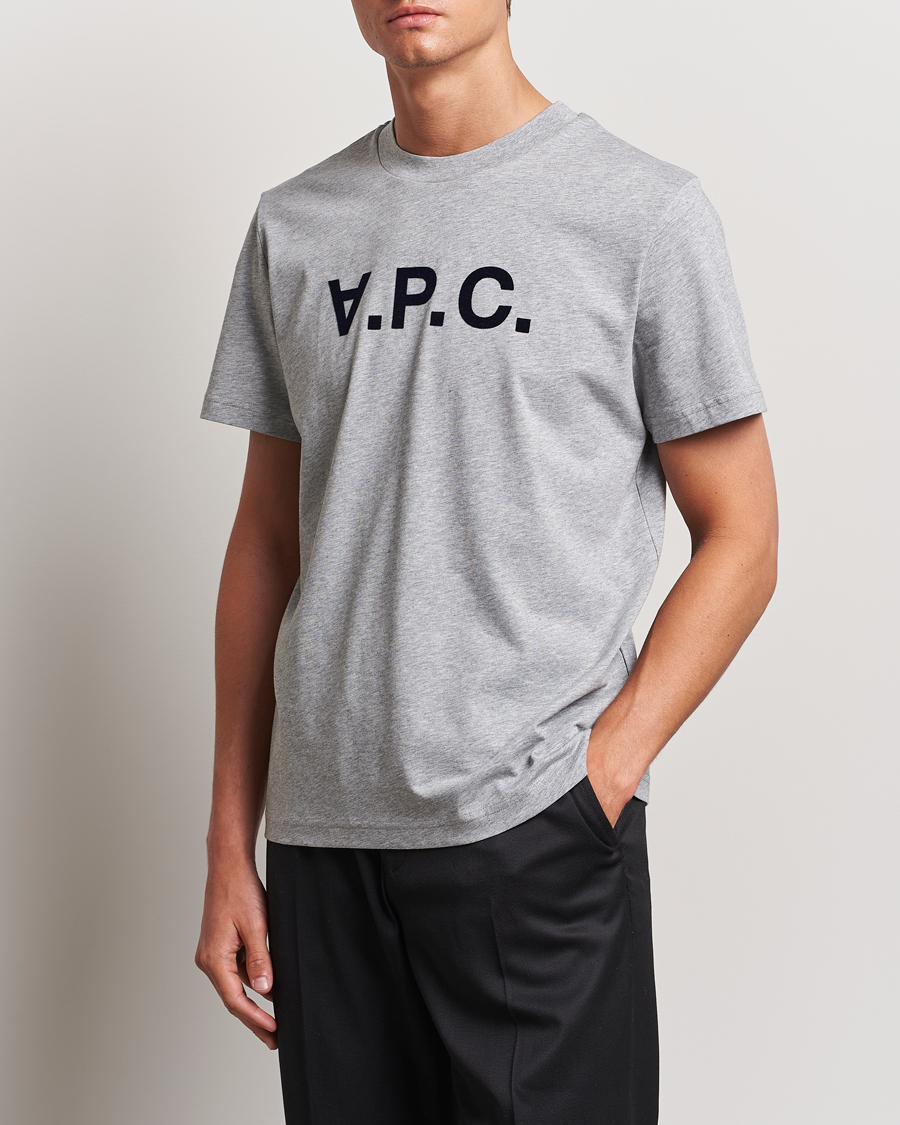 Herre | T-Shirts | A.P.C. | VPC T-Shirt Grey Chine