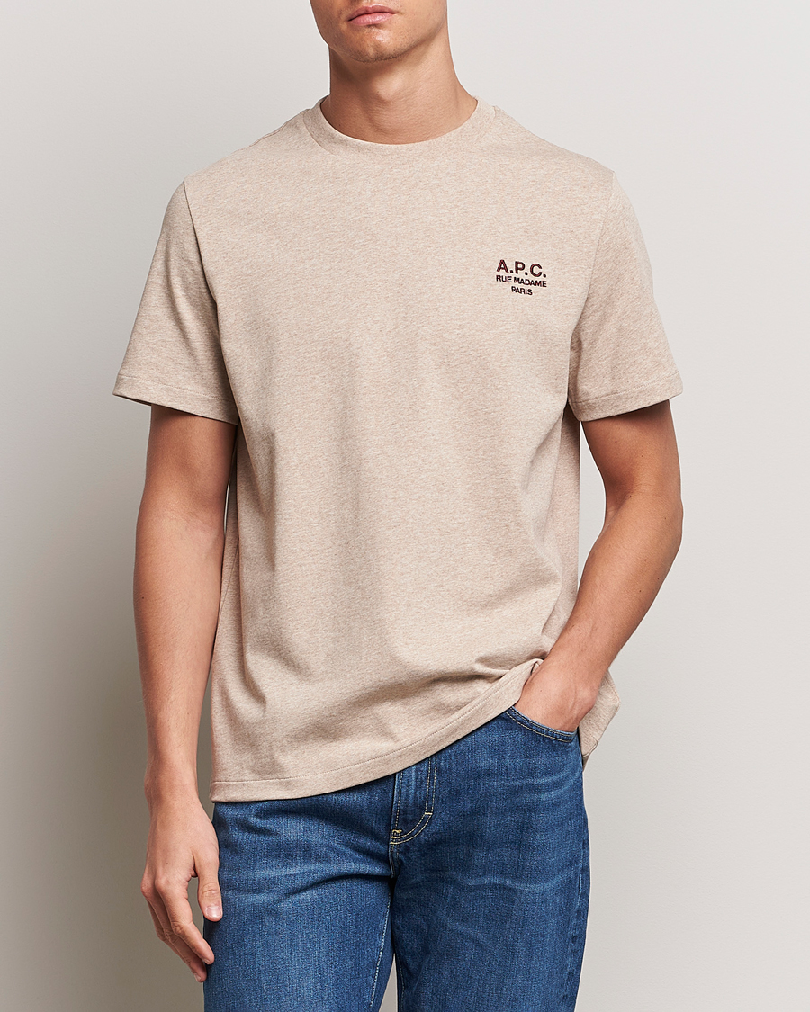 Herr |  | A.P.C. | Rue Madame T-Shirt Beige Chine