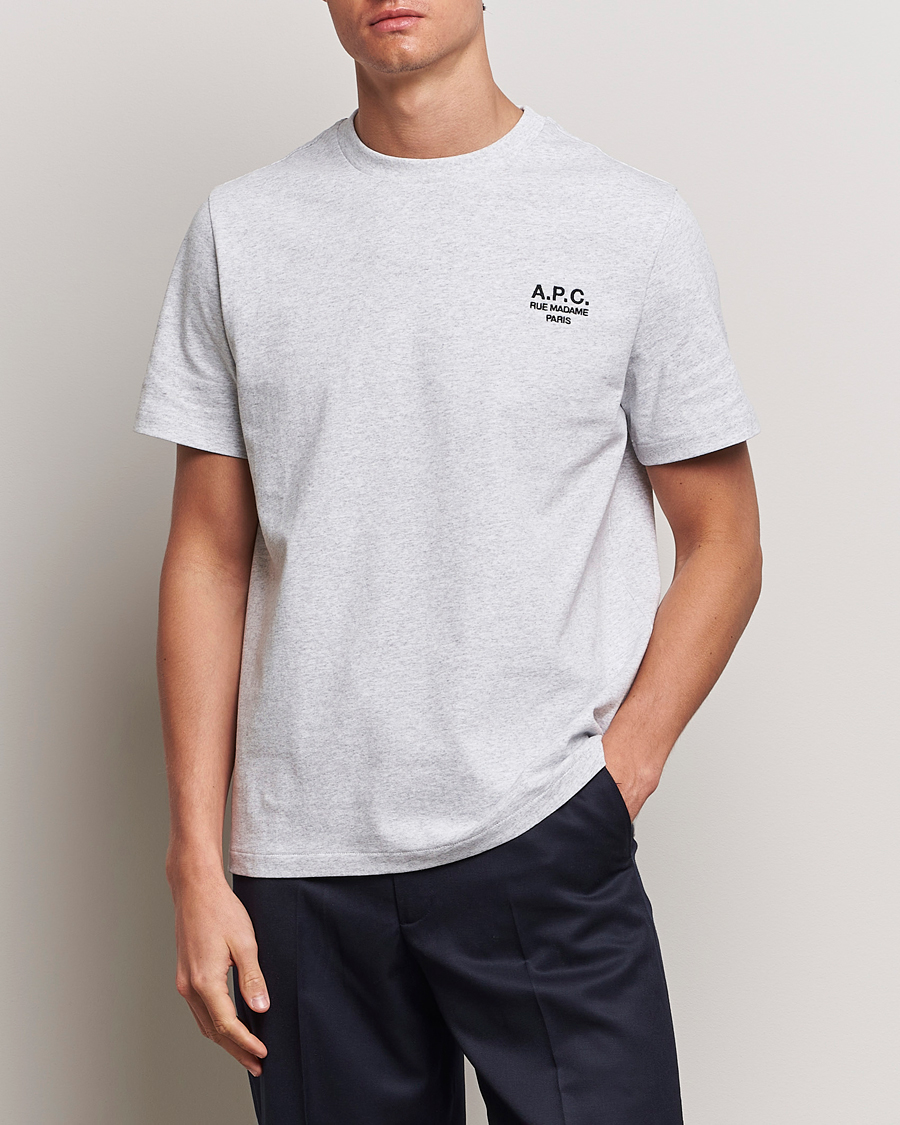 Herre | T-Shirts | A.P.C. | Rue Madame T-Shirt Grey Chine