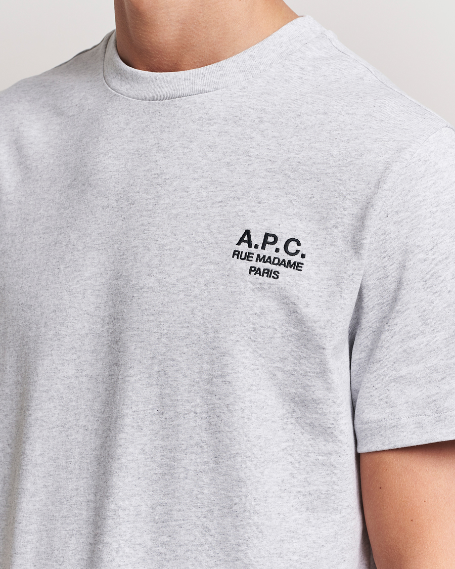 Herre | T-Shirts | A.P.C. | Rue Madame T-Shirt Heather Grey