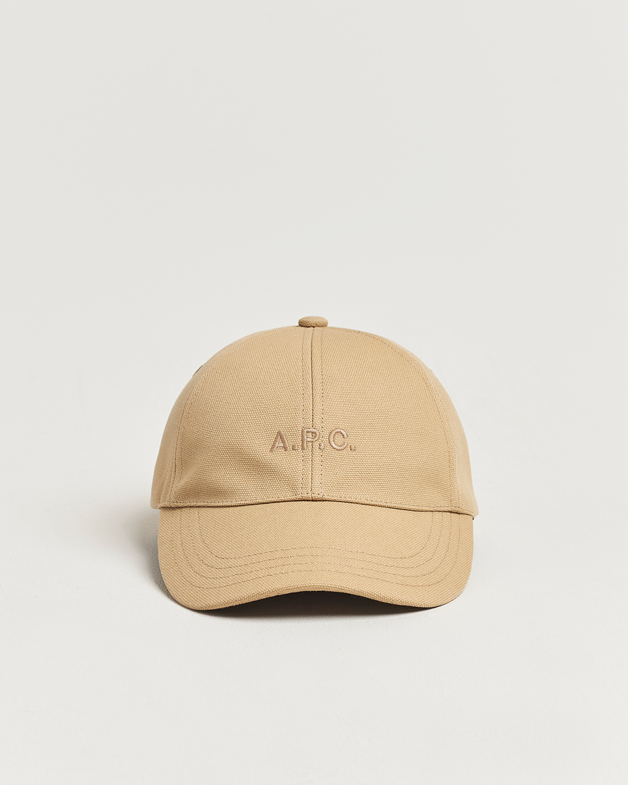 Herre | A.P.C. Charlie Baseball Cap Dark Beige | A.P.C. | Charlie Baseball Cap Dark Beige