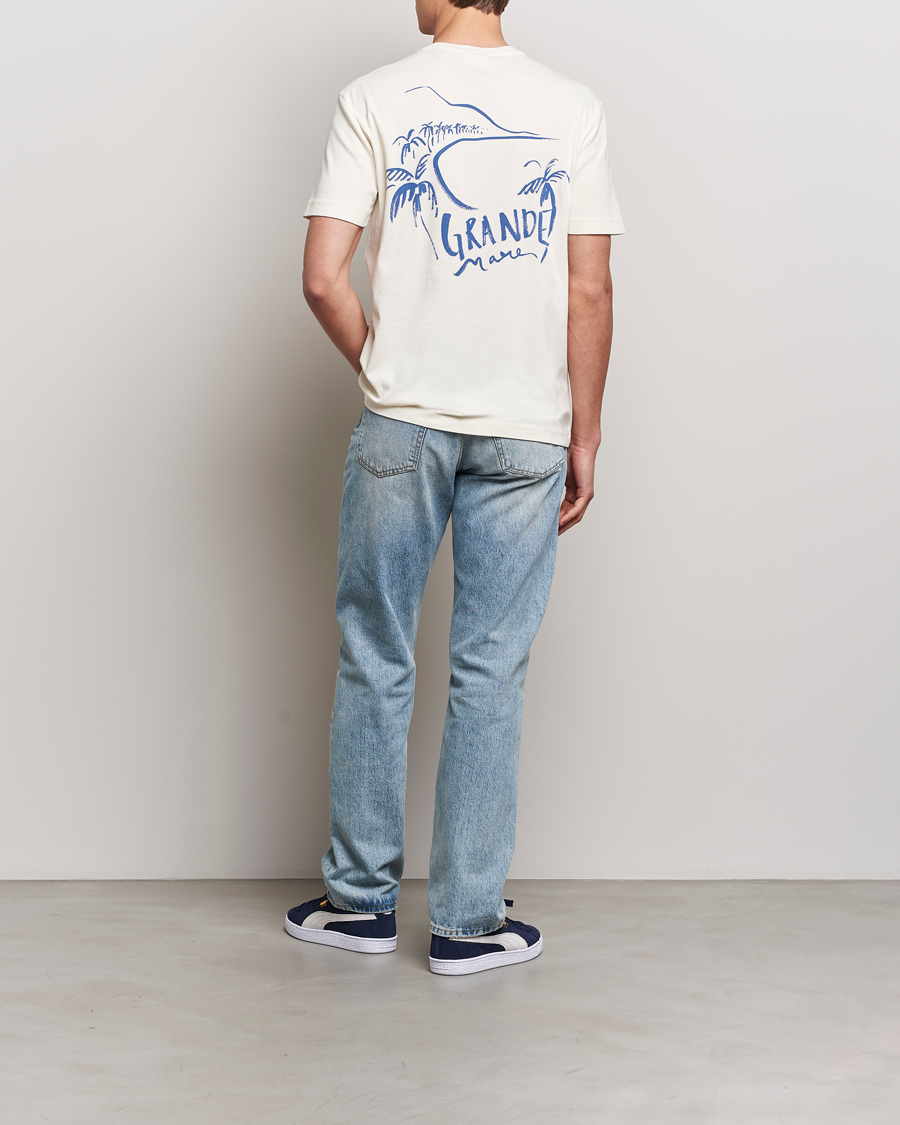 Herre | T-Shirts | GANT | Graphic Printed T-Shirt Cream
