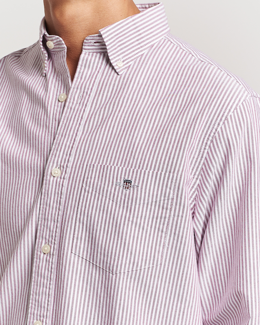 Herre | Skjorter | GANT | Reg Oxford Banker Stripe Shirt Pale Syren