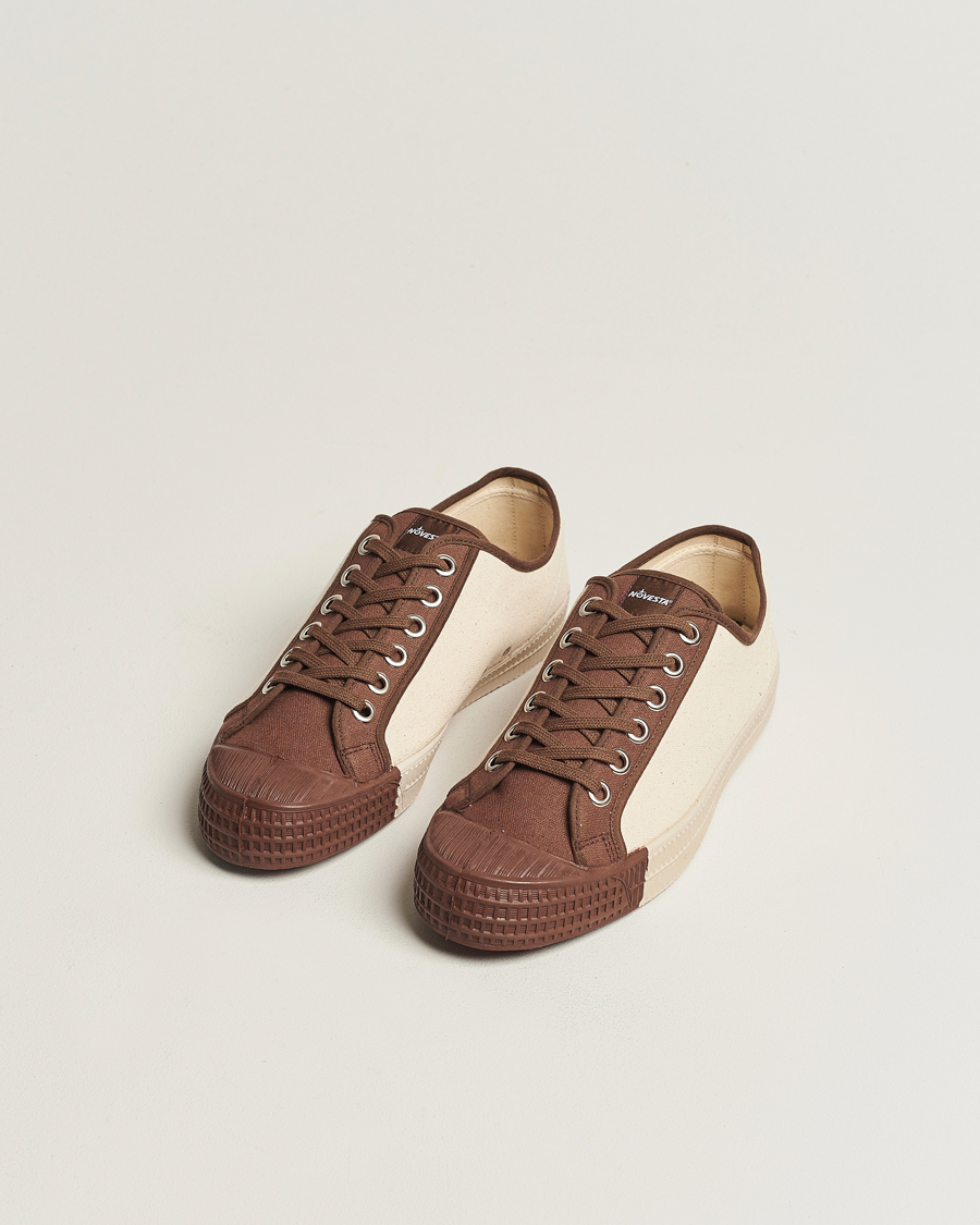 Herre | Novesta Star Master Coloured Toe Sneaker Brown/Wheat | Novesta | Star Master Coloured Toe Sneaker Brown/Wheat