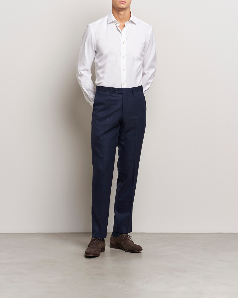 Herre | Skjorter | Charles Tyrwhitt | Slim Fit Non Iron Cotton Twill Shirt White