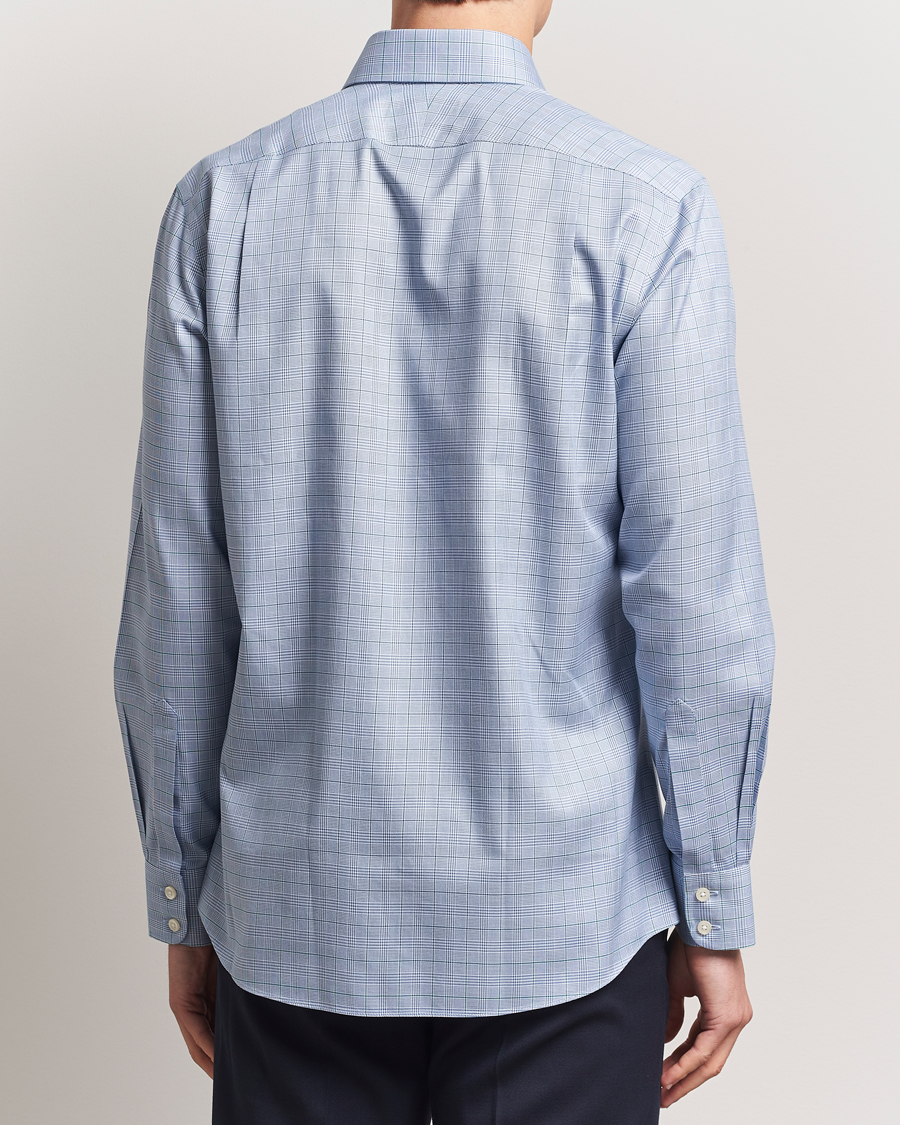Herre | Skjorter | Charles Tyrwhitt | Slim Fit Non Iron Prince of Wales Shirt Indigo Blue