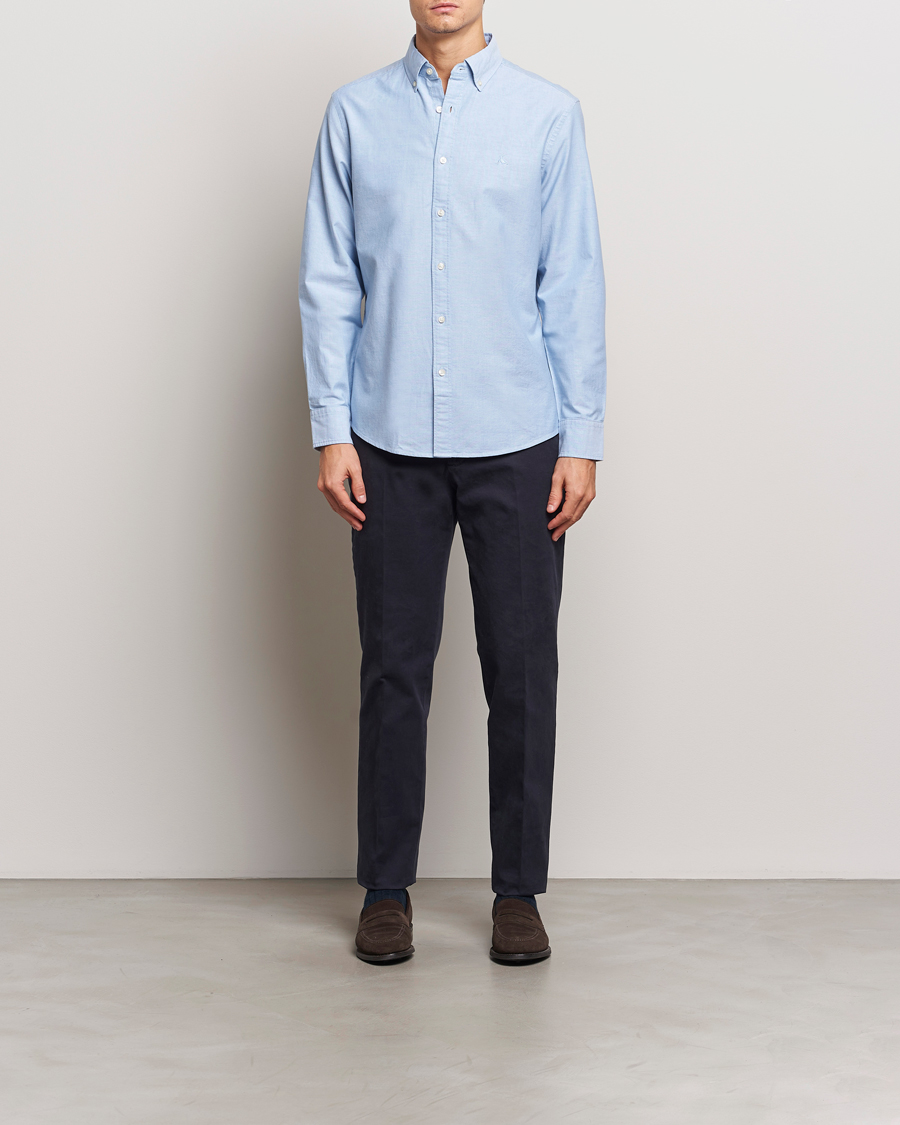Herre | Skjorter | Charles Tyrwhitt | Button Down Stretch Oxford Shirt Sky Blue