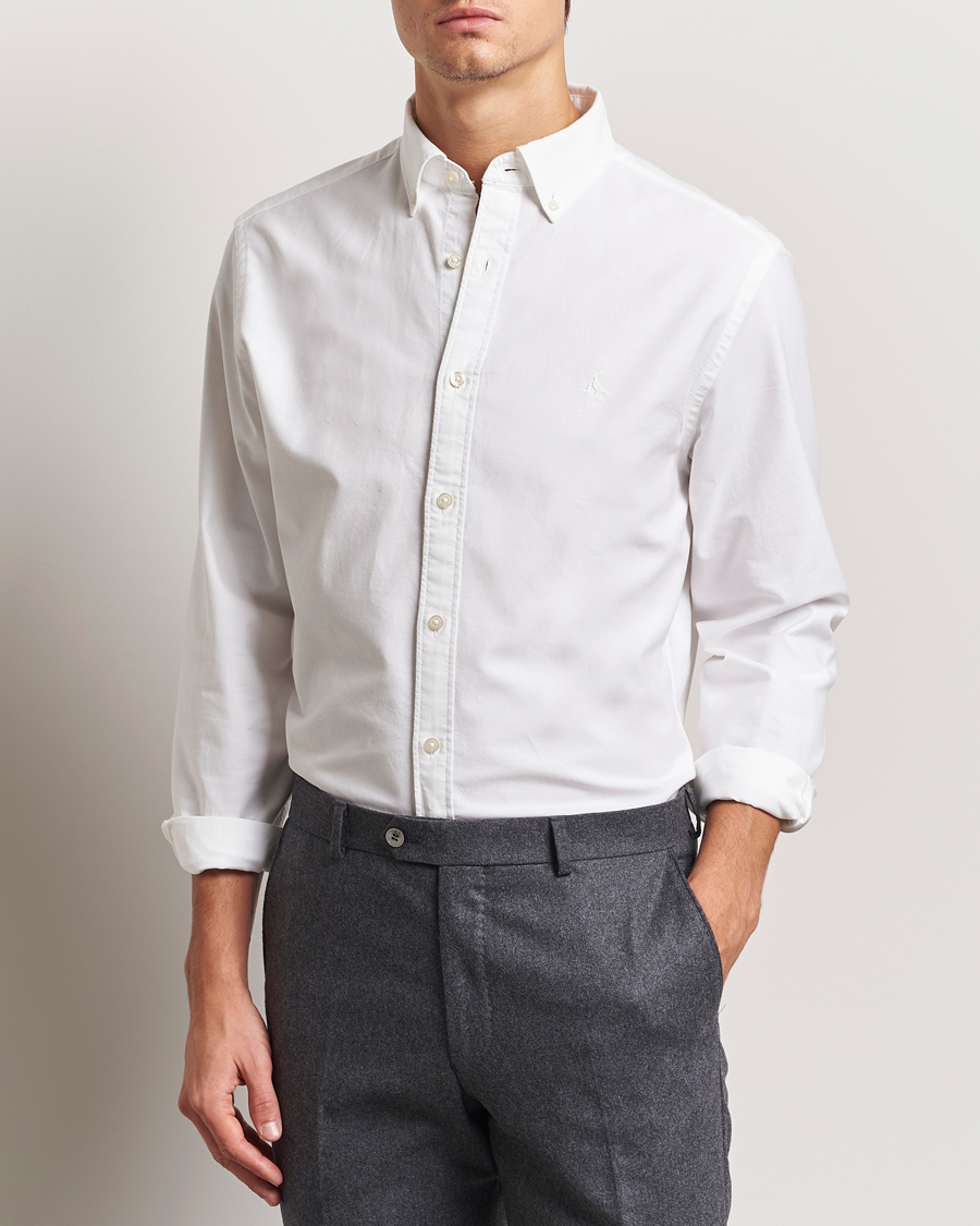 Herre | Skjorter | Charles Tyrwhitt | Button Down Stretch Oxford Shirt White