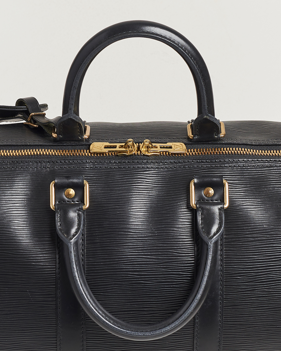 Herre | Louis Vuitton Pre-Owned Keepall 50 Epi Leather Travel Bag Black | Louis Vuitton Pre-Owned | Keepall 50 Epi Leather Travel Bag Black