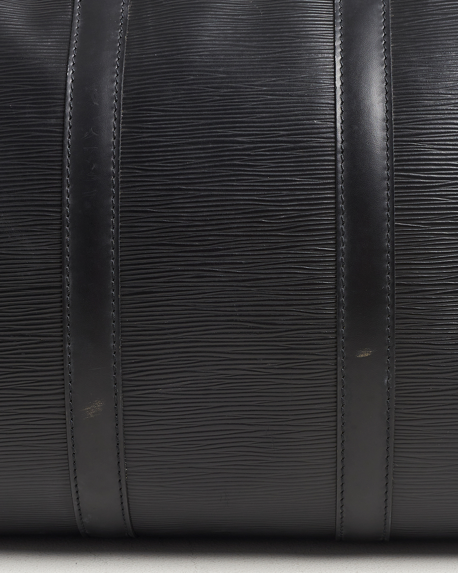 Herre | Louis Vuitton Pre-Owned Keepall 50 Epi Leather Travel Bag Black | Louis Vuitton Pre-Owned | Keepall 50 Epi Leather Travel Bag Black