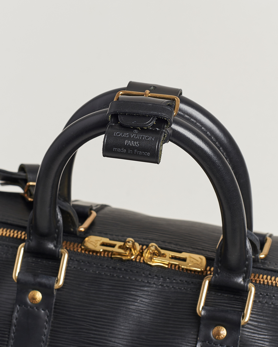 Herre | Louis Vuitton Pre-Owned Keepall 50 Epi Leather Travel Bag Black | Louis Vuitton Pre-Owned | Keepall 50 Epi Leather Travel Bag Black