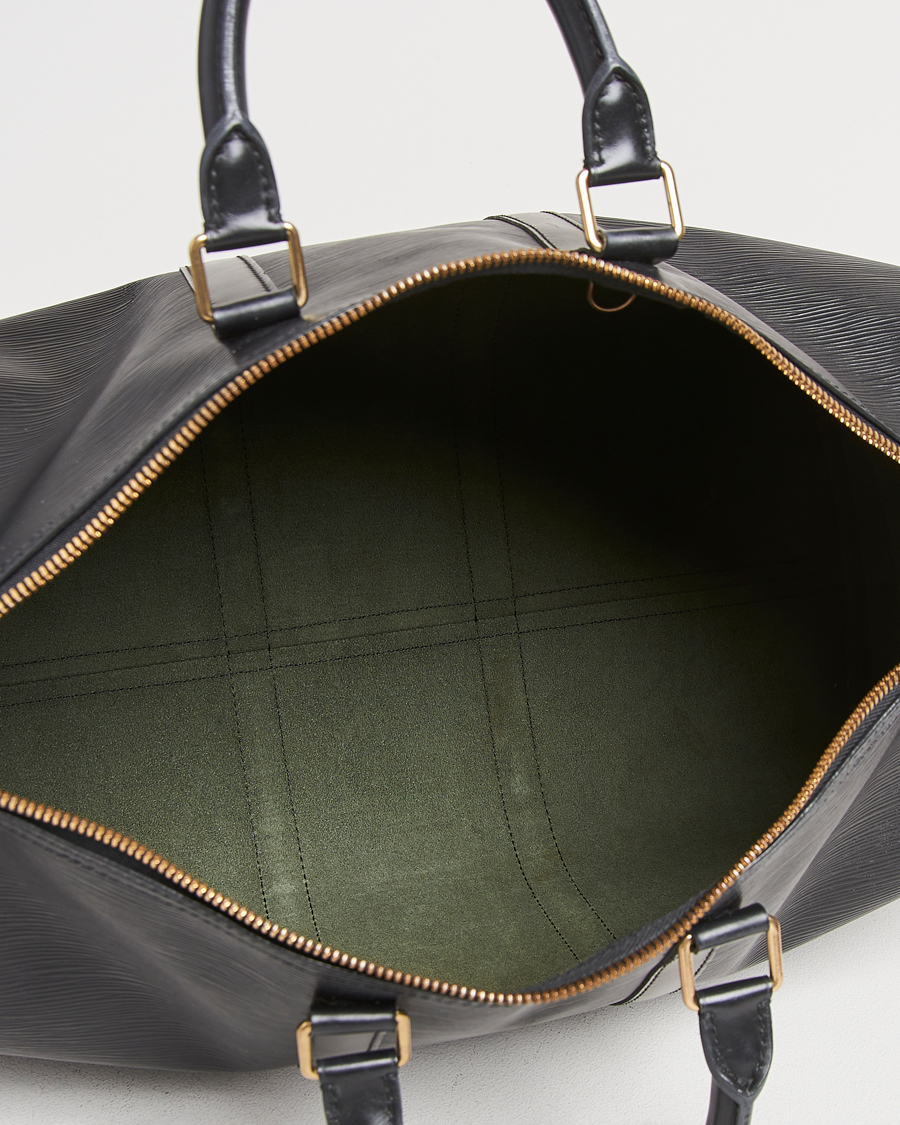 Herre | Louis Vuitton Pre-Owned Keepall 50 Epi Leather Travel Bag Black | Louis Vuitton Pre-Owned | Keepall 50 Epi Leather Travel Bag Black