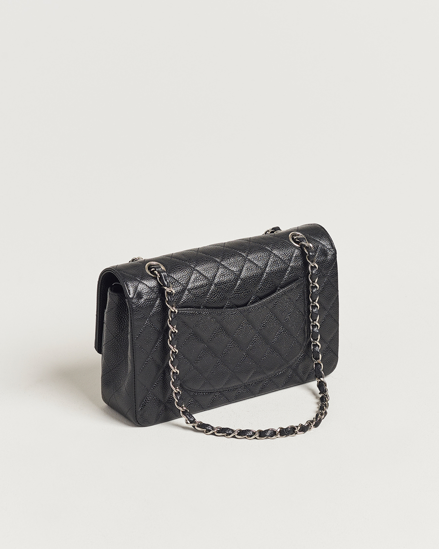 Herre | Nye produktbilder | Chanel Pre-Owned | Classic Medium Double Flap Bag Caviar Leather Black
