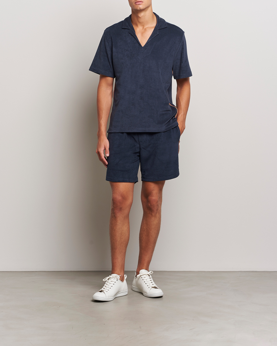 Herre | Pikéer | Paul Smith | Stripe Towelling Polo Navy