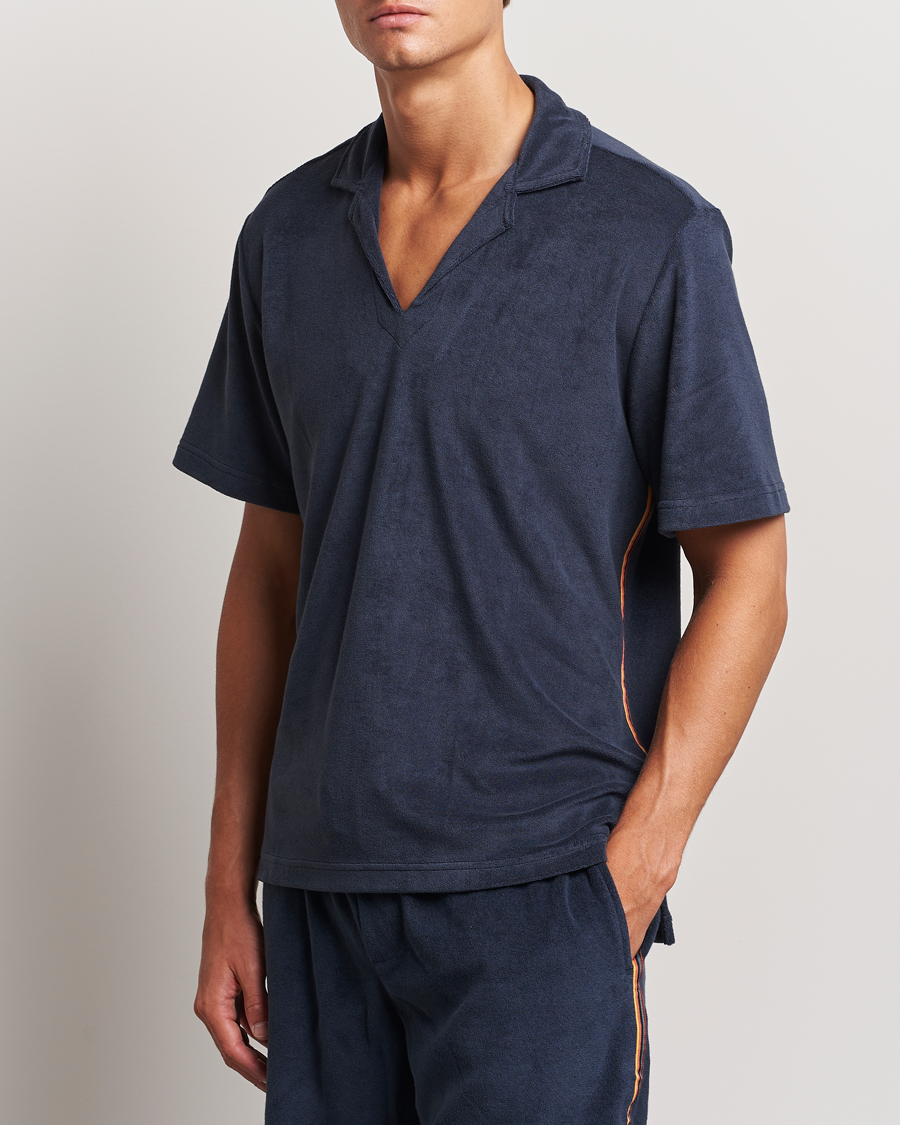 Herre | Pikéer | Paul Smith | Stripe Towelling Polo Navy