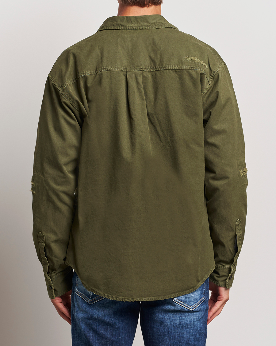 Herre | Skjorter | Dsquared2 | Garment Dyed Ranger Shirt Army Green