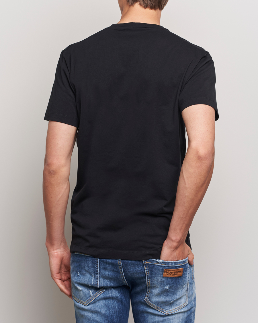 Herre | T-Shirts | Dsquared2 | Small Leaf T-Shirt Black