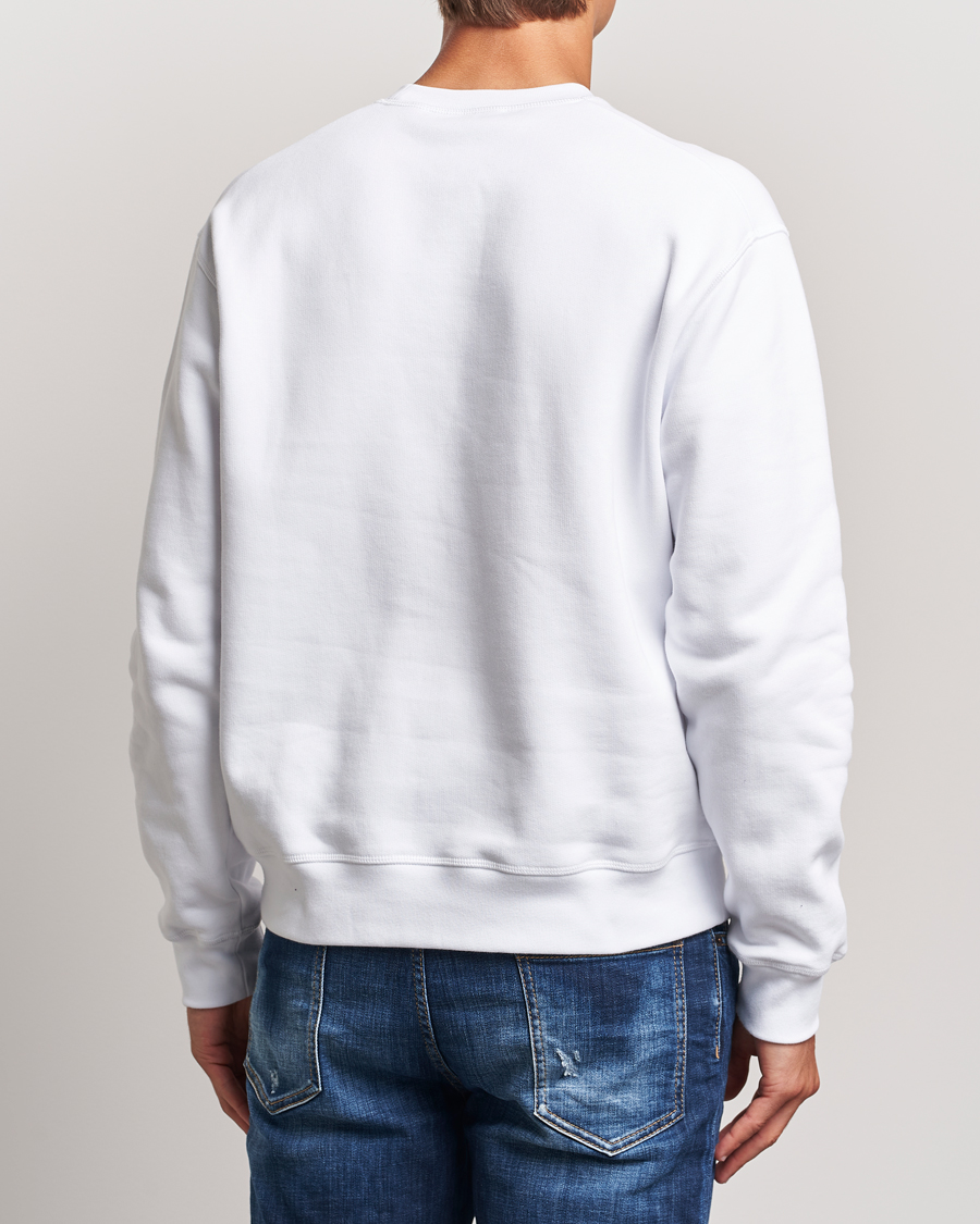 Herre | Gensere | Dsquared2 | Small Leaf Sweatshirt White