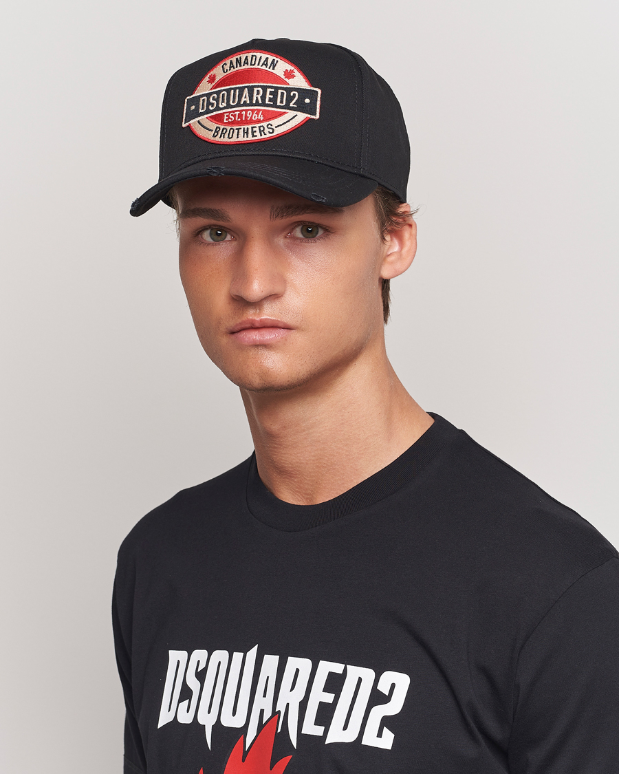 Herre | Assesoarer | Dsquared2 | Brothers Logo Baseball Cap Black