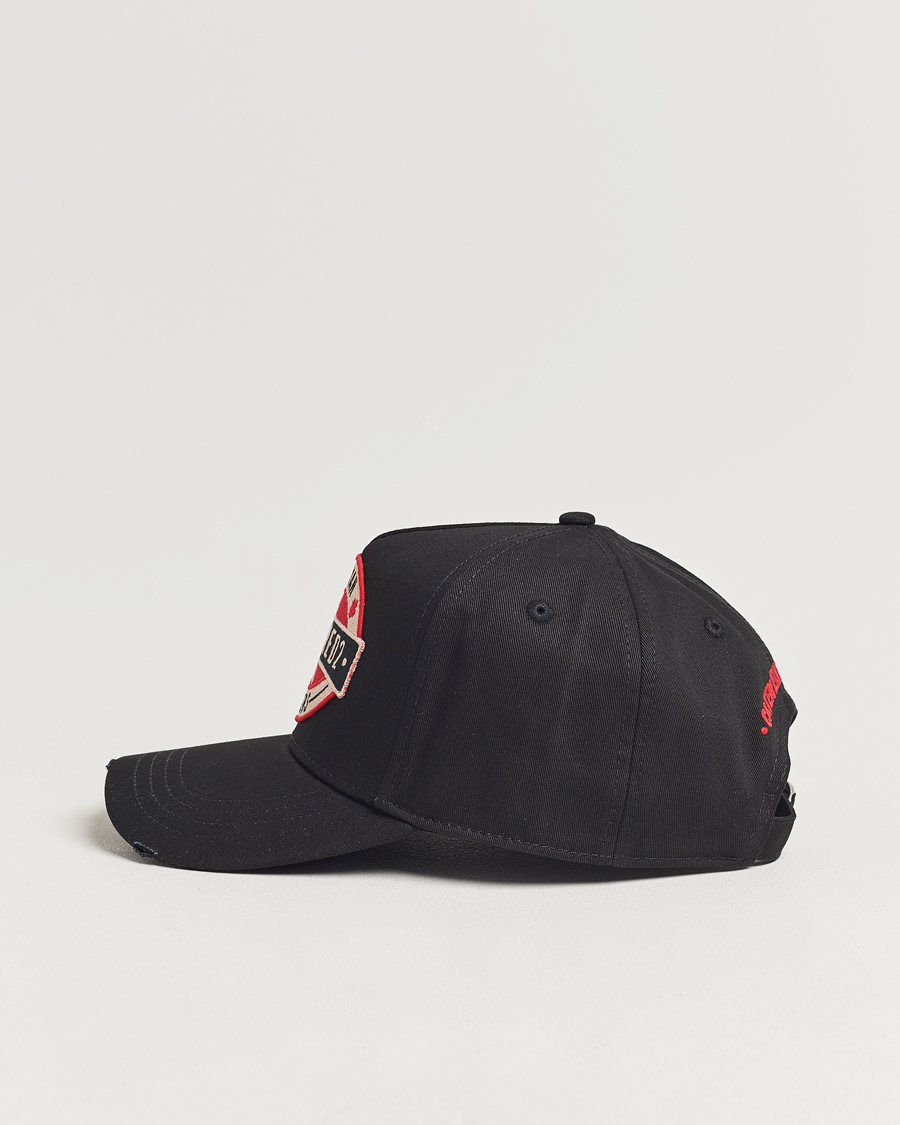 Men | Accessories | Dsquared2 | Brothers Logo Baseball Cap Black