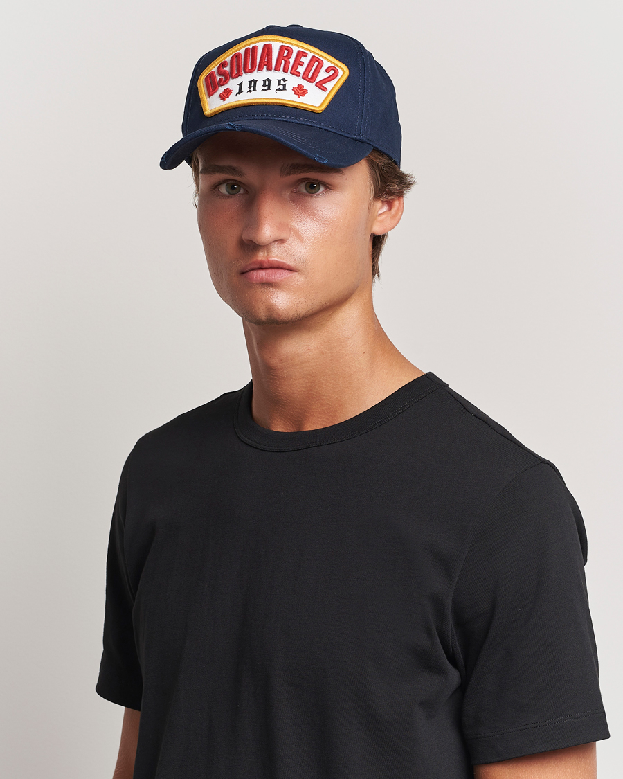 Herre | Dsquared2 Logo Baseball Cap Navy | Dsquared2 | Logo Baseball Cap Navy
