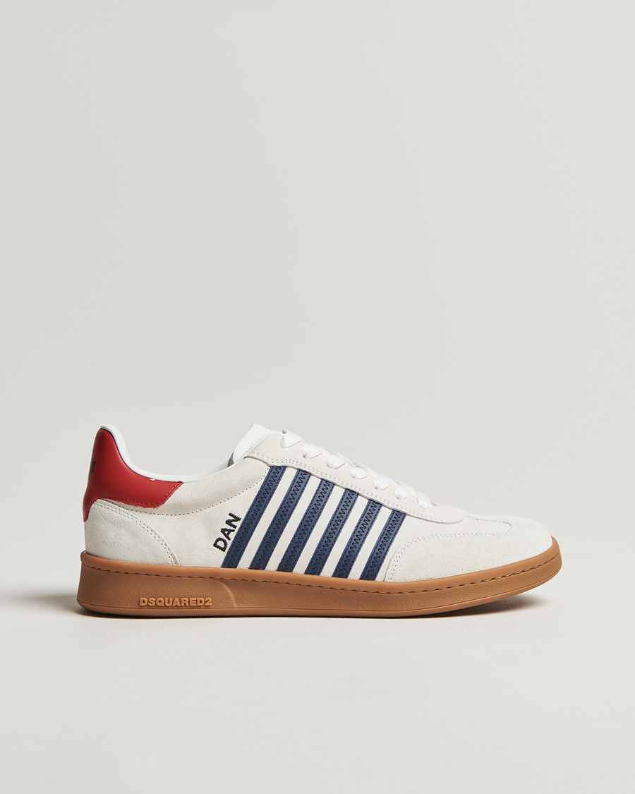 Herre | Dsquared2 Boxer Sneakers White/Blue | Dsquared2 | Boxer Sneakers White/Blue