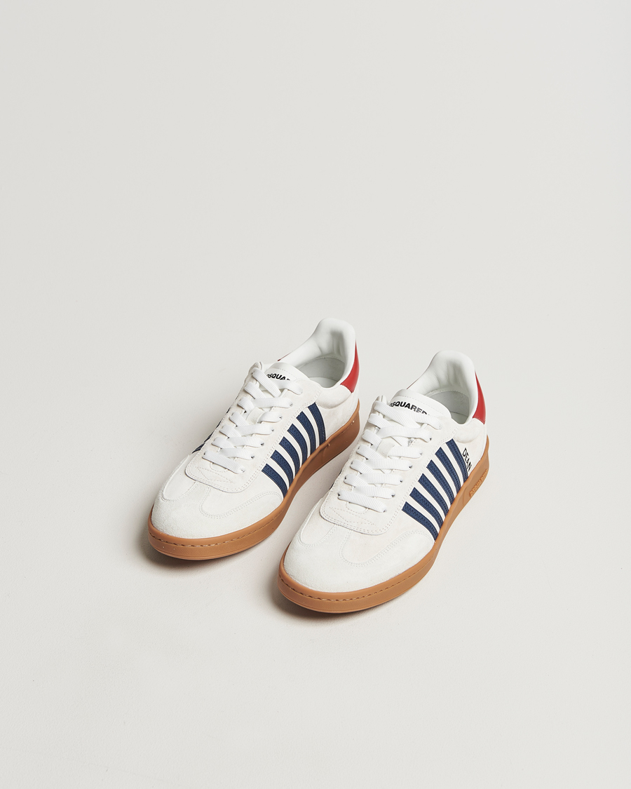 Herre | Dsquared2 Boxer Sneakers White/Blue | Dsquared2 | Boxer Sneakers White/Blue