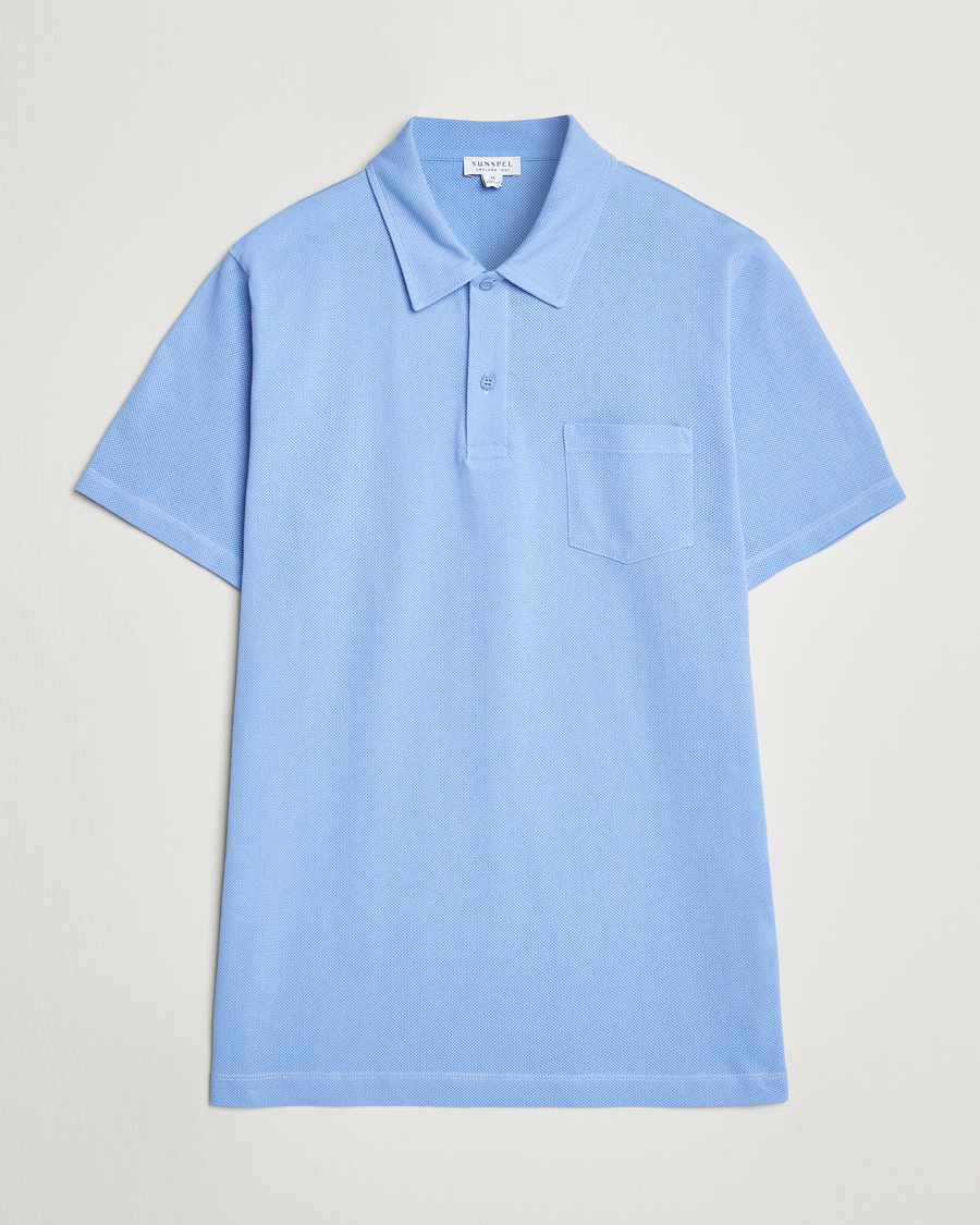 Herre | Pikéer | Sunspel | Riviera Polo Shirt Cool Blue